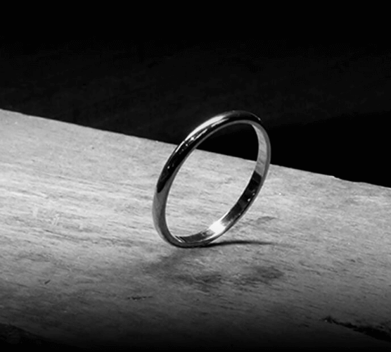 Photo de l'alliance en or terminée, créer ses alliances Hauts-de-france.